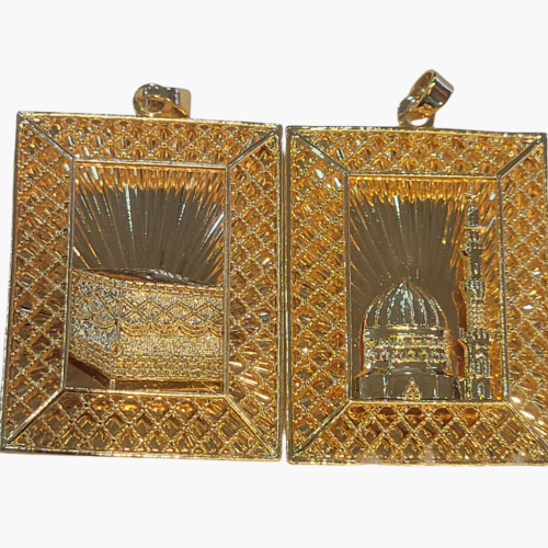Kaaba & Madina Gold Pendant