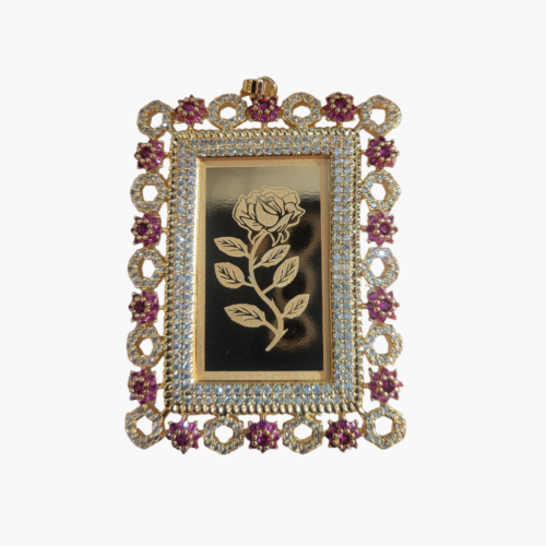 Rose Bloom One Gram Gold Pendant