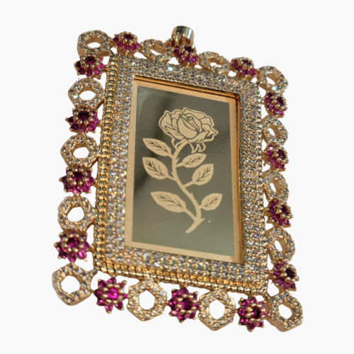 Rose Bloom One Gram Gold Pendant