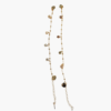 Classic Floral Dangle Gold Anklet