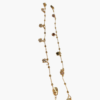 Classic Floral Dangle Gold Anklet