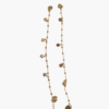 Classic Floral Dangle Gold Anklet