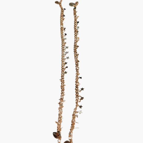 Designer Star Dangle Gold Anklet