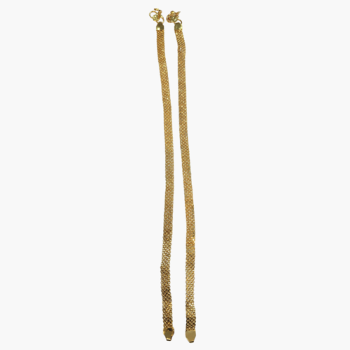 Premium Flat Curb Gold Chain