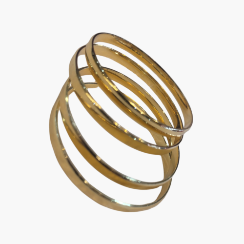 Test Elegant Plain Gold Bangles